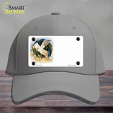 Volleyball Offset Novelty License Plate Hat Cotton / Gray