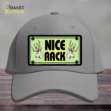 Nice Rack Novelty License Plate Hat Cotton / Gray