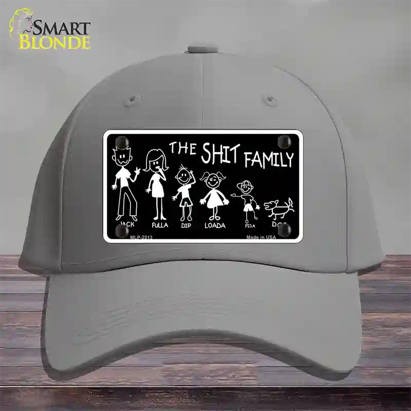 The Shit Family Novelty License Plate Hat Cotton / Gray