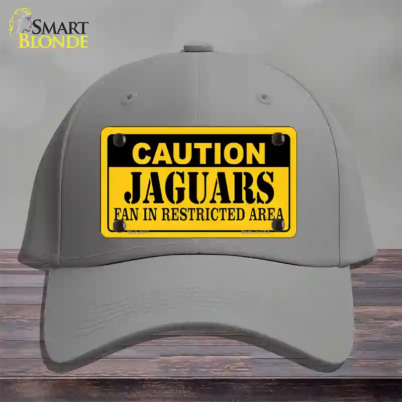 Caution Jaguars Novelty License Plate Hat Cotton / Gray