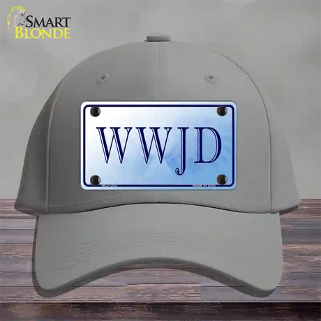 WWJD Novelty License Plate Hat Cotton / Gray