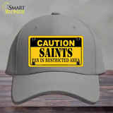 Caution Saints Novelty License Plate Hat Cotton / Gray