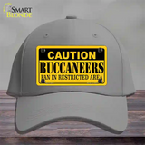 Caution Buccaneers Novelty License Plate Hat Cotton / Gray