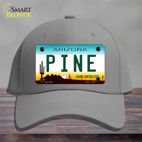 Pine Arizona Novelty License Plate Hat Cotton / Gray