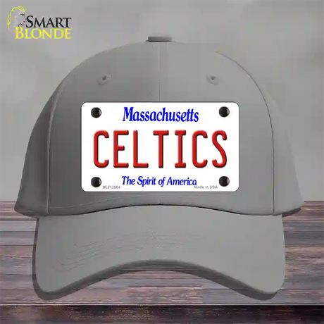 Celtics Massachusetts State Novelty License Plate Hat Cotton / Gray