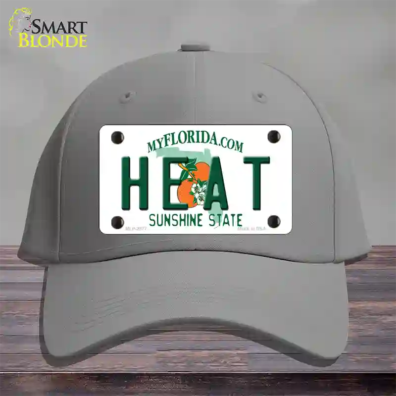 Heat Florida State Novelty License Plate Hat Cotton / Gray