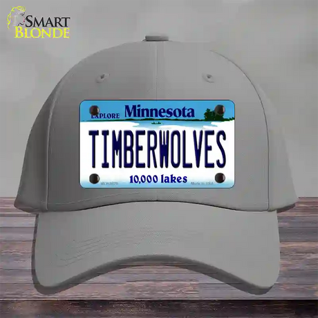 Timberwolves Minnesota State Novelty License Plate Hat Cotton / Gray