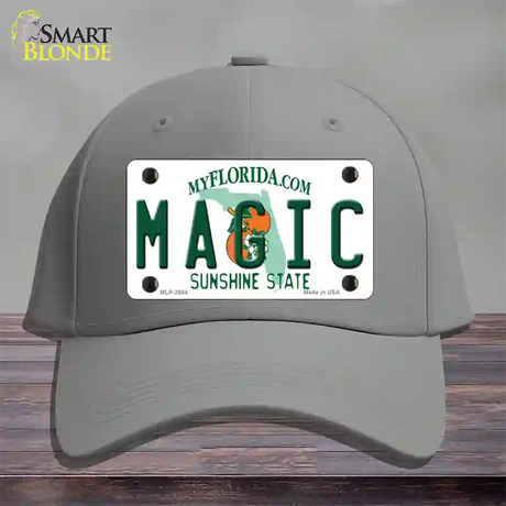 Magic Florida State Novelty License Plate Hat Cotton / Gray