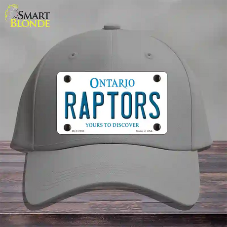 Raptors Ontario State Novelty License Plate Hat Cotton / Gray