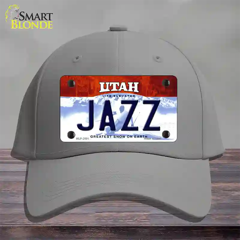 Jazz Utah State Novelty License Plate Hat Cotton / Gray