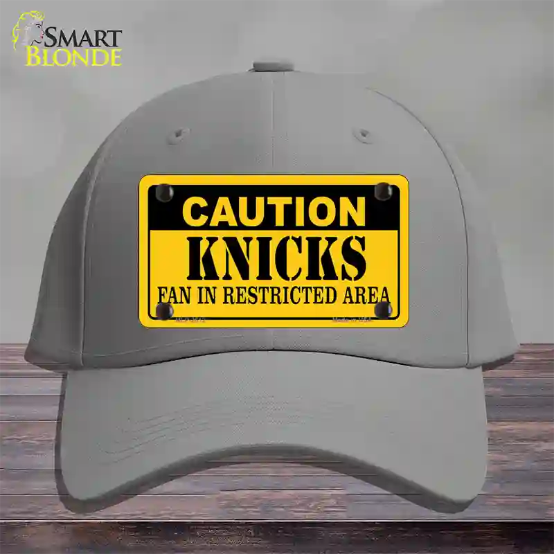 Caution Knicks Fan Novelty License Plate Hat Cotton / Gray