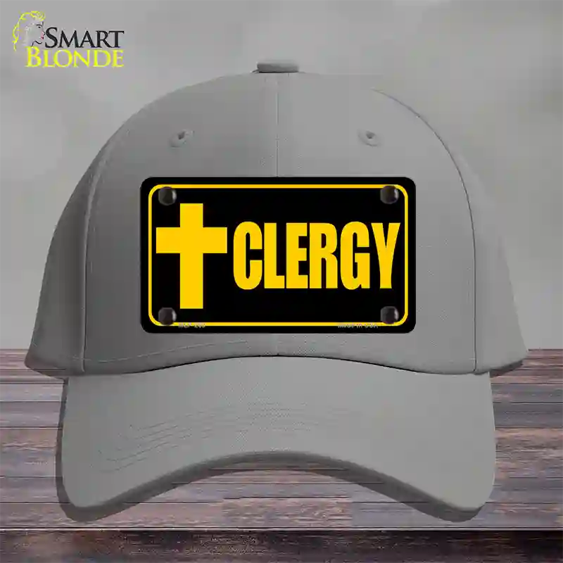 Clergy Vanity Novelty License Plate Hat Cotton / Gray