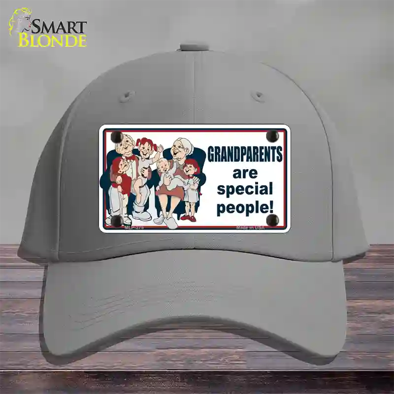 Grandparents Are Special People Novelty License Plate Hat Cotton / Gray