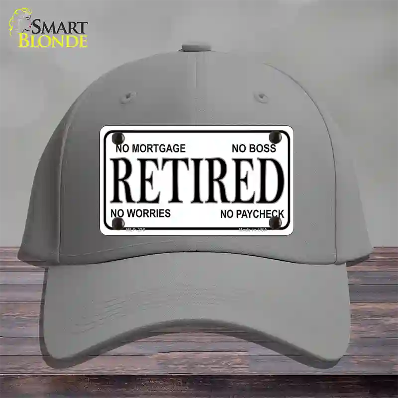 Retired Novelty License Plate Hat Cotton / Gray