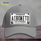 Aibonito Puerto Rico Novelty License Plate Hat Cotton / Gray