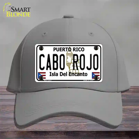 Cabo Rojo Novelty License Plate Hat Cotton / Gray