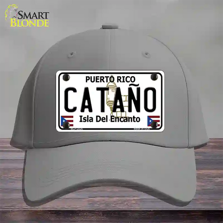 Catano Puerto Rico Novelty License Plate Hat Cotton / Gray