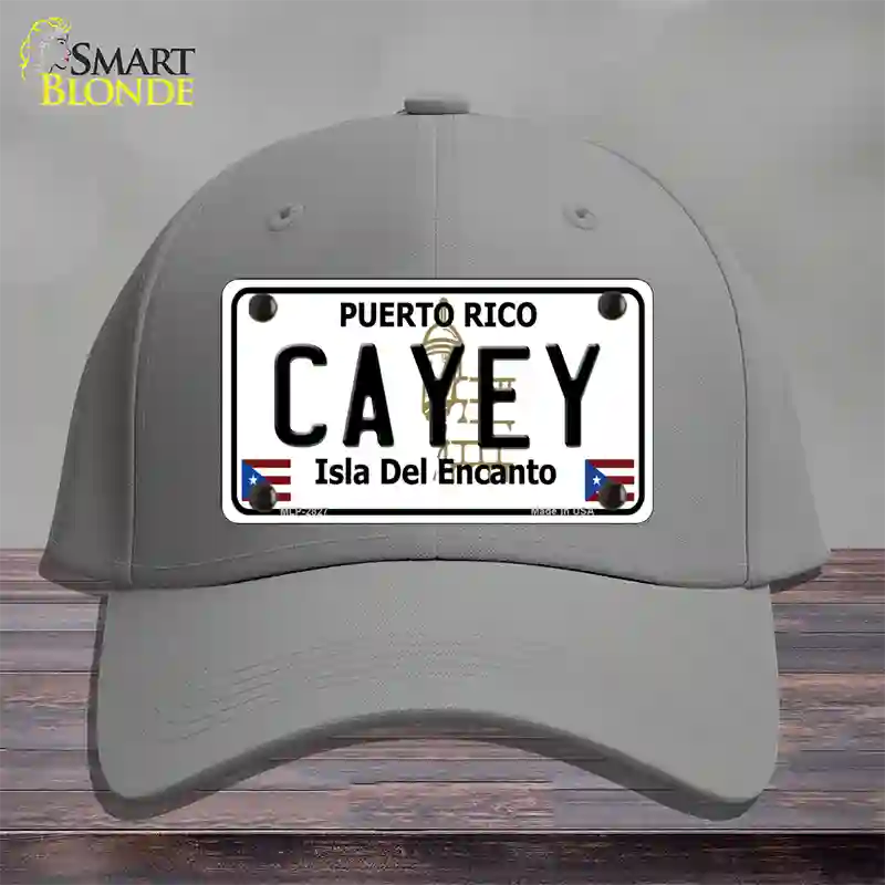 Cayey Puerto Rico Novelty License Plate Hat Cotton / Gray