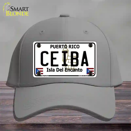 Ceiba Novelty License Plate Hat Cotton / Gray