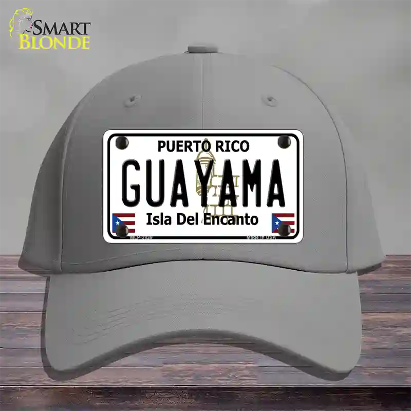 Guayama Puerto Rico Novelty License Plate Hat Cotton / Gray