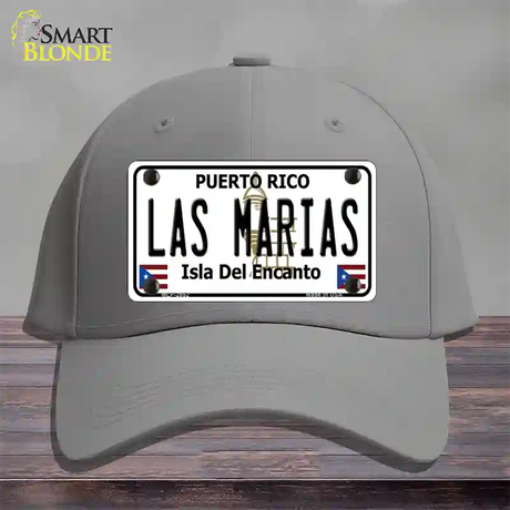 Las Marias Puerto Rico Novelty License Plate Hat Cotton / Gray