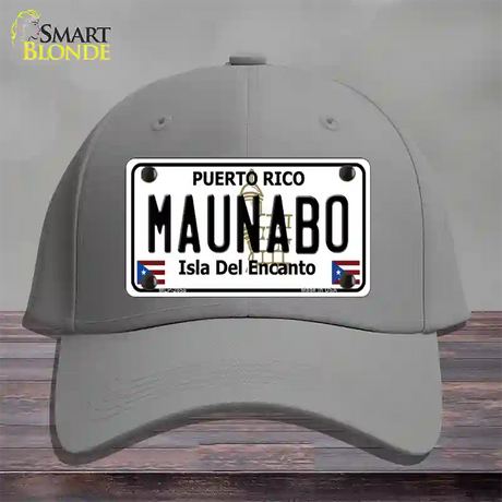 Maunabo Puerto Rico Novelty License Plate Hat Cotton / Gray