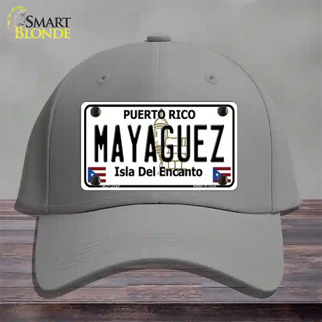 Mayaguez Puerto Rico Novelty License Plate Hat Cotton / Gray