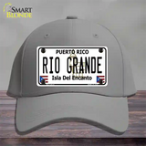 Rio Grande Puerto Rico Novelty License Plate Hat Cotton / Gray