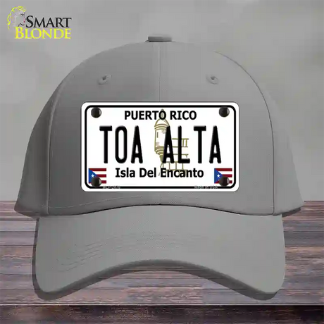 Toa Alta Puerto Rico Novelty License Plate Hat Cotton / Gray