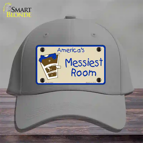 Americas Messiest Room Novelty License Plate Hat Cotton / Gray