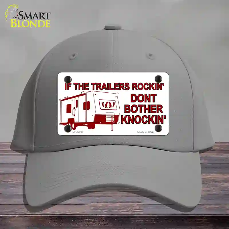 If Trailers Rockin Novelty License Plate Hat Cotton / Gray