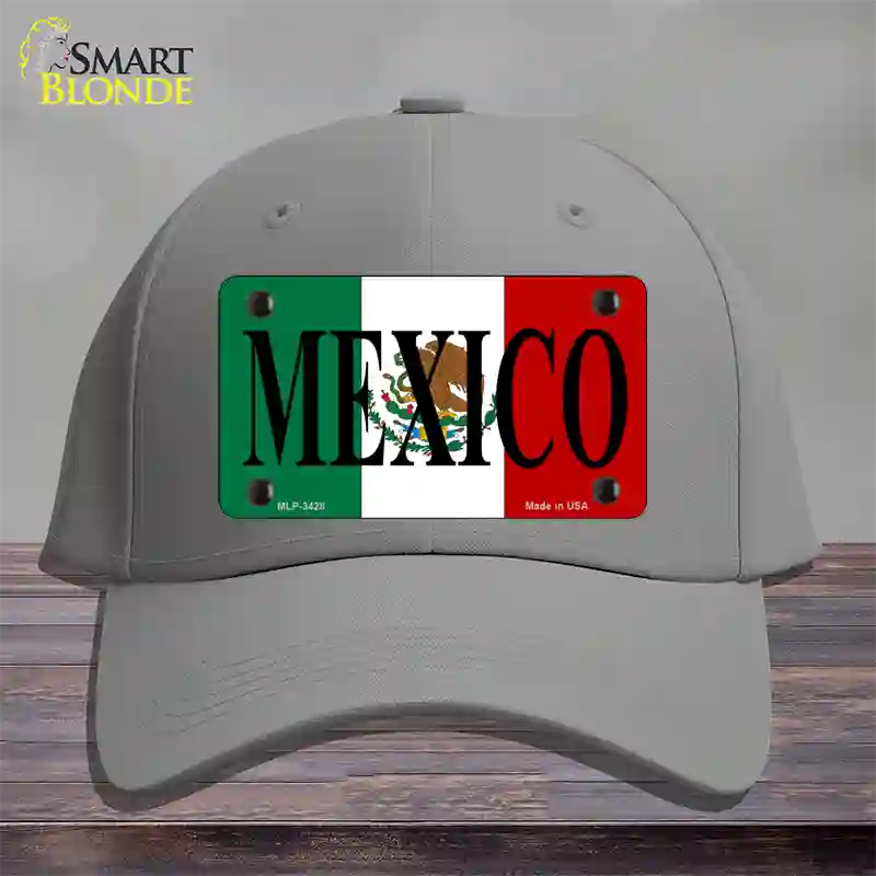 Mexico Novelty License Plate Hat Cotton / Gray