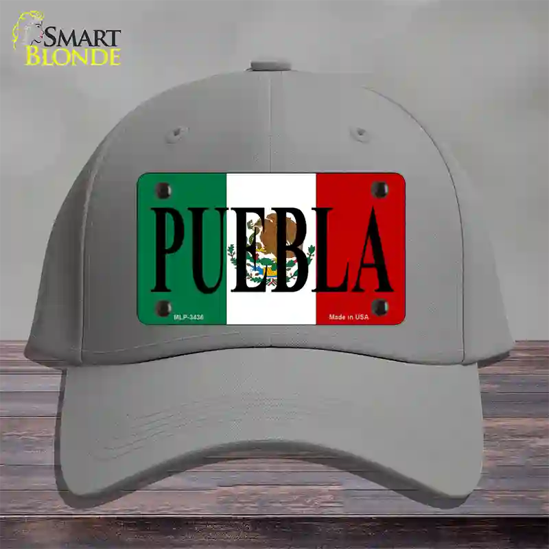 Puebla Novelty License Plate Hat Cotton / Gray