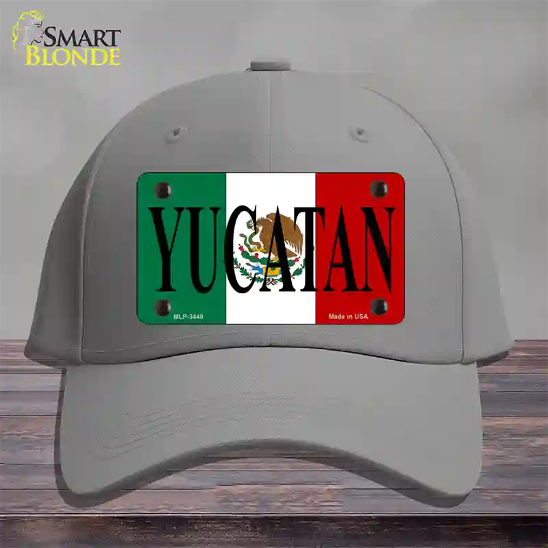 Yucatan Novelty License Plate Hat Cotton / Gray