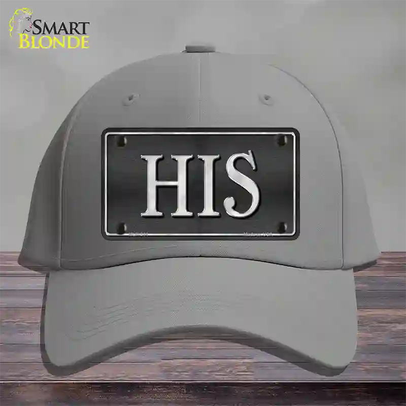 HIS Novelty License Plate Hat Cotton / Gray