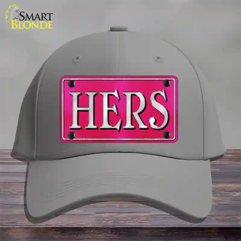 HERS Novelty License Plate Hat Cotton / Gray