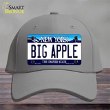 Big Apple New York Novelty License Plate Hat Cotton / Gray