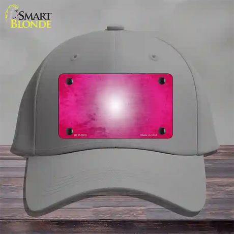 Pink White Fade Scratched Novelty License Plate Hat Cotton / Gray