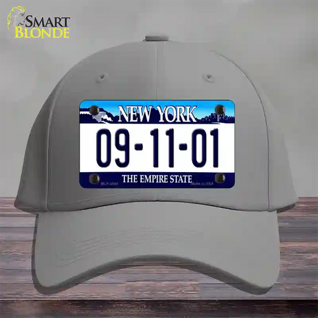 9 11 01 New York Novelty License Plate Hat Cotton / Gray