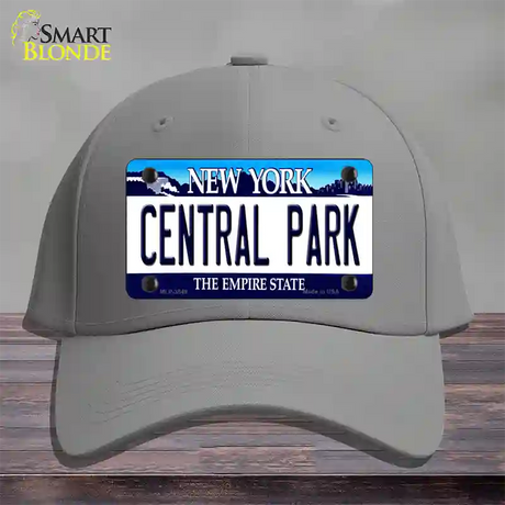 Central Park New York Novelty License Plate Hat Cotton / Gray