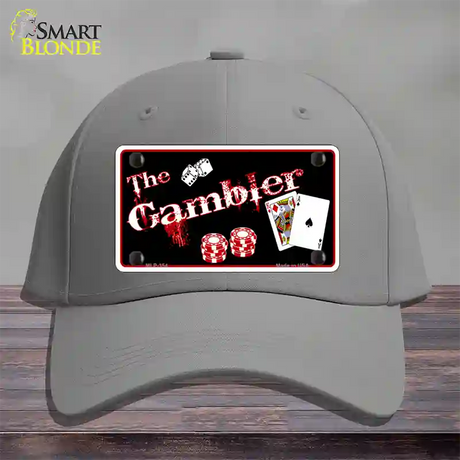 Gambler Novelty License Plate Hat Cotton / Gray