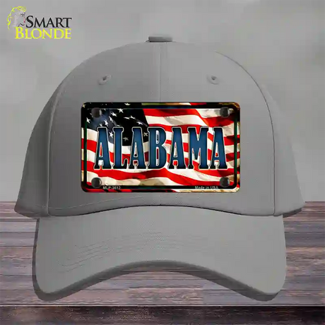 Alabama USA Novelty License Plate Hat Cotton / Gray