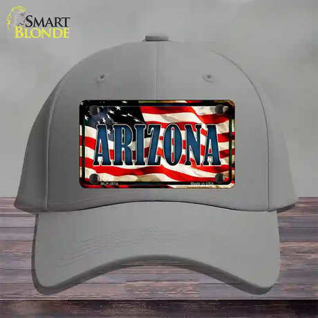 Arizona USA Novelty License Plate Hat Cotton / Gray