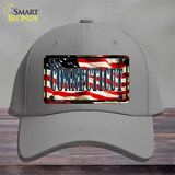 Connecticut USA Novelty License Plate Hat Cotton / Gray