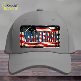 Maryland USA Novelty License Plate Hat Cotton / Gray