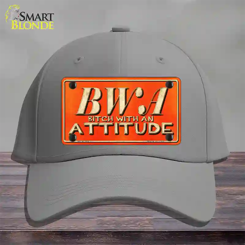 B.W.A. Novelty License Plate Hat Cotton / Gray