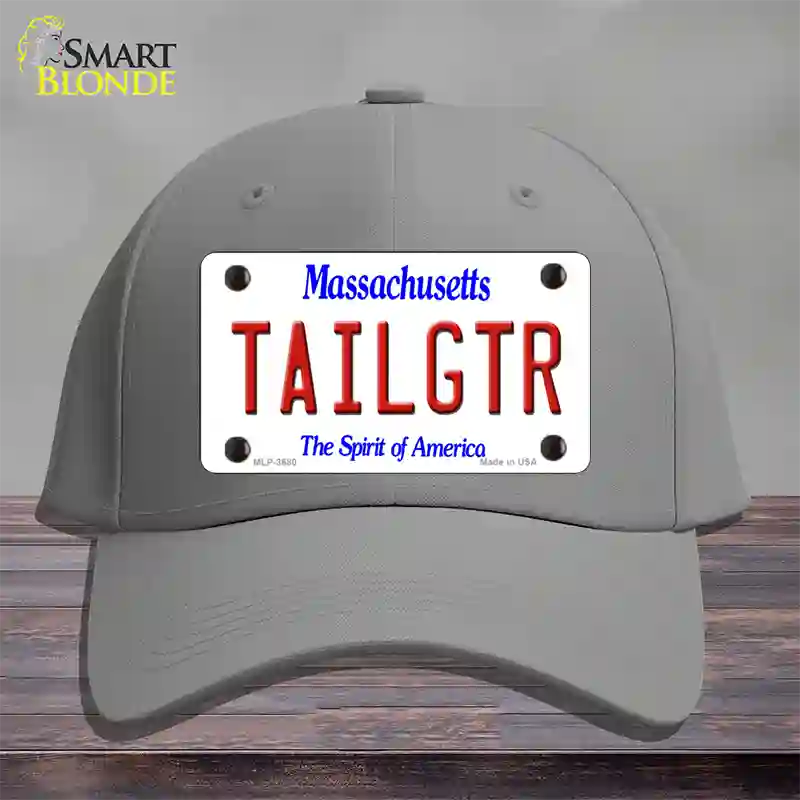 Tailgtr Massachusetts Novelty License Plate Hat Cotton / Gray