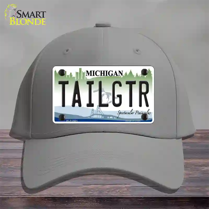 Tailgtr Michigan Novelty License Plate Hat Cotton / Gray