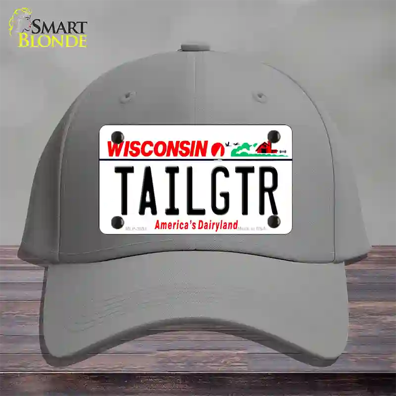 Tailgtr Wisconsin Novelty License Plate Hat Cotton / Gray