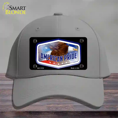 American Pride Novelty License Plate Hat Cotton / Gray